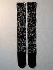 Χαμηλού Κόστους Γυναικείες κάλτσες-Γυναικείες κάλτσες μέχρι τους μηρούς με διακόσμηση στρας, λαμπερά ελαστικά καλσόν για γιορτές και πάρτι