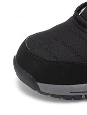 abordables Botas de nieve e invierno-Botas de nieve impermeables con cordones y forro de piel cálida para mujer, botines de invierno antideslizantes para senderismo al aire libre, calzado acogedor y aislante para clima frío