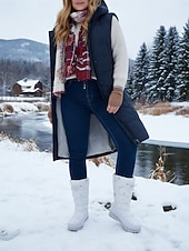 Недорогие Снежные и зимние ботинки-женские белые зимние ботинки – водонепроницаемые теплые зимние ботинки со снежинками, нескользящая подошва для зимних прогулок и поездок на природу