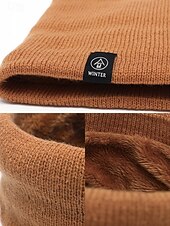 preiswerte Weihnachtsaccessoires-Herren-Winter-Halswärmer, Halstuch, Fleece-gefütterter Thermo-Schlauchschal, gemütliches Weihnachtsgeschenk für Outdoor-Sport, Skifahren und den Alltag