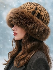 voordelige Dameshoeden-Dames Pluche hoed Hoedaccessoires Nepbont Elegant Vintage Modieus Herfst Winter