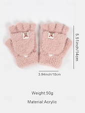 お買い得  レディース手袋-女性用 手袋 ニット ソリッドカラー クリスマス あたたか かわいいスタイル