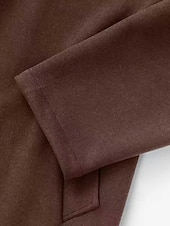 billige Trenchcoat for menn-Herre Ytterfrakk Trenchcoat Lang trenchcoat Feriereise Daglig Høst Vinter Polyester Vindtett Yttertøy Klær Mote Klassisk عادي Lomme Knaphul Enkeltkneppet