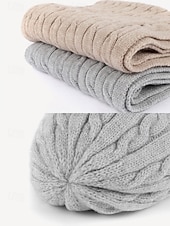 economico Cappelli da donna-Set unisex di cappello, sciarpa e guanti natalizi con guanti touchscreen, vari colori, perfetto per la moda invernale e come regalo per le feste