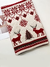 preiswerte Schals für Damen-Damen Schal Gestrickt Polyester Weihnachtsbaum Weihnachtsmuster Weihnachten Mode Freizeit