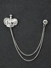 Недорогие Мужские галстуки и бабочки-Мужские рождественские булавки для воротника из сплава – элегантные дизайны в виде оленей с золотыми цепочками, идеально подходят для праздничных вечеринок, торжеств и зимних праздников