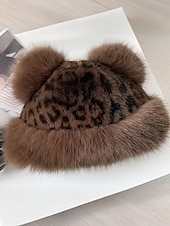 voordelige Dameshoeden-Dames Pluche hoed Hoedaccessoires Nepbont Elegant Vintage Modieus Herfst Winter