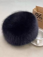 levne Klobouky-Dámské Teplá zimní čepice Denní Dovolená Pevná barva Polyester Na běžné nošení Zahřívací 1 PC