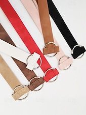 levne Dámský pásek-Dámský vánoční pásek z umělé semiše – měkký a stylový, dostupný v několika barvách, ideální pro zimní svátky a slavnostní příležitosti