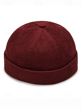 Недорогие Женские шляпы-мужская вельветовая шапка-бини с регулируемым ремешком, ретро-матросская шапка в нескольких цветах, теплая зимняя шапка для рождественских нарядов, уличной одежды и повседневной носки