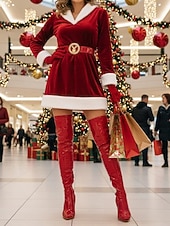 cheap Fashion Boots-Women's Red Glossy Patent Faux Leather Thigh-High Boots with Stiletto Heel and Zipper Detail, Bold and Sexy Style, Perfect for Night Out, Christmas and Fashion-Forward Events