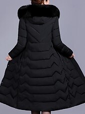 Dam Anorak Bekväm Andningsfunktion Dragkedja Ficka Knappar Pälskrage Ledigt Slät Semester Gata Ledigt Dagliga kläder Dragkedja Lång Huva Normal Långärmad Ytterkläder Svart Vin Rubinrött Vår Höst billiga Vinterparka-Dam Anorak Bekväm Andningsfunktion Dragkedja Ficka Knappar Pälskrage Ledigt Slät Semester Gata Ledigt Dagliga kläder Dragkedja Lång Huva Normal Långärmad Ytterkläder Svart Vin Rubinrött Vår Höst