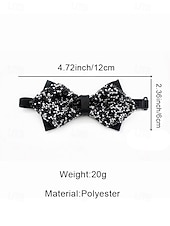 abordables Cravates et nœuds papillon pour hommes-Nœud papillon de Noël pour homme – matière à paillettes en polyester scintillantes, festif et élégant, parfait pour les fêtes de fin d'année, les célébrations hivernales et les événements du réveillon du Nouvel An