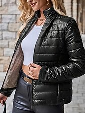 Damskie Płaszcz zimowy Dół Zatrzymujący ciepło Wygodny Zamek Kieszeń Codzienny Równina Urlop Dzienne zużycie Wyjściowe Weekend Regularny Kaptur Regularny Długi rękaw Odzież wierzchnia Granatowy Czarny tanie Kurtki puchowe-Damskie Płaszcz zimowy Dół Zatrzymujący ciepło Wygodny Zamek Kieszeń Codzienny Równina Urlop Dzienne zużycie Wyjściowe Weekend Regularny Kaptur Regularny Długi rękaw Odzież wierzchnia Granatowy Czarny