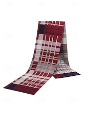 economico Cravatte e papillon da uomo-sciarpa scozzese natalizia da uomo, materiale in poliestere, vari colori, perfetta per la moda invernale e come regalo per le feste