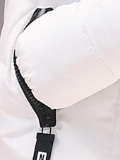 preiswerte Steppjacken-Damen Wintermantel Daunenjacke Warm Bequem Reißverschluss Tasche Lässig Einfarbig Urlaub Alltagskleidung Ausgehen Wochenende Lang Mit Kapuze Normale Passform Langarm Oberbekleidung Schwarz Weiß Rosa