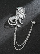 halpa Miesten solmiot ja rusetit-Miesten jouluinen rintaneula, jossa peura-, lohikäärme-, leijona- ja kruunuaiheet, metalliseosmateriaalia, juhlavia asusteita juhliin ja lahjoihin, useita kuvioita