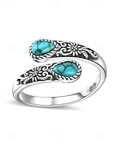 abordables Bagues pour femmes-Bague ajustable en argent pour femme avec pierre de lune et cristal, bijou bohème vintage pour fiançailles, anniversaire et usage quotidien