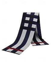 economico Cravatte e papillon da uomo-sciarpa scozzese natalizia da uomo, materiale in poliestere, vari colori, perfetta per la moda invernale e come regalo per le feste