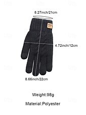 Недорогие Мужские перчатки-Мужские перчатки для сенсорных экранов с флисовой подкладкой, теплые и уютные вязаные перчатки для зимы, идеальный рождественский подарок