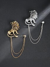 halpa Miesten solmiot ja rusetit-Miesten jouluinen rintaneula, jossa peura-, lohikäärme-, leijona- ja kruunuaiheet, metalliseosmateriaalia, juhlavia asusteita juhliin ja lahjoihin, useita kuvioita