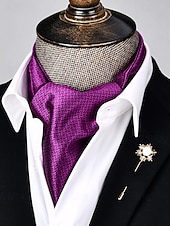 tanie Krawaty i muszki męskie-Męski szalik z imitacji jedwabiu we wzór paisley na Boże Narodzenie – świąteczny prezent, wiele kolorów, elegancki formalny styl na zimowe przyjęcia i uroczystości