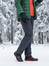  Damskie, zielone, wodoodporne, wsuwane buty zimowe z ciepłą, polarową podszewką – wytrzymałe, antypoślizgowe buty do ogrodu i chodzenia na świeżym powietrzu