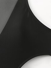 preiswerte Einteilige Badeanzüge-Woman's Einteiliger Badeanzug Sexy Cutout Monokini Hohe Taille Bauchkontrolle Hohe Taille Slim Rückenfrei Urlaub Strandbekleidung Einfarbiger Halter Ausschnitt Ärmlos Badeanzüge