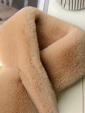 preiswerte Schals für Damen-Unisex-Schal aus Kunstpelz, weiches und warmes Material, vielseitig tragbar, perfekt für Wintermode und als Weihnachtsgeschenk, in verschiedenen Farben erhältlich
