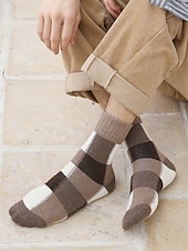 tanie Rękawiczki męskie-skarpetki męskie z mieszanki bawełny, zestaw 5 par, wiele opcji kolorystycznych i wzorów, wygodne i stylowe do noszenia na co dzień i zimą