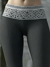 Χαμηλού Κόστους -Γυναικεία Κολάν Άνετα κολάν Διακοπές Βίντατζ Εθνοτικό στυλ Πλήρες μήκος Ψηλή Μέση Γραφική Εκτύπωση Άνετο Υψηλή Ελαστικότητα Causal Καθημερινά Διακοπές Σκούρο-Γκρι Άνοιξη Φθινόπωρο Πολύ στενό