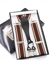 Недорогие Свадьба ACC-мужские рождественские подтяжки – эластичная ткань с разнообразными узорами, регулируемые и стильные, идеально подходят для праздничных вечеринок и официальных мероприятий