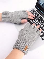 Χαμηλού Κόστους Ανδρικά γάντια-Ανδρικά γάντια χωρίς δάχτυλα - άνετο πλεκτό σχέδιο, πολλά χρώματα, ζεστό και κομψό χειμερινό αξεσουάρ για καθημερινή χρήση, γραφείο και υπαίθριες δραστηριότητες