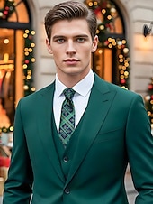 זול עניבות ועניבות פרפר לגברים-עניבות חג המולד לגברים, דוגמאות חגיגיות, משבצות אדומות וירוקות, פתיתי שלג, מוכנות למתנה, עיצובים רבים למסיבות חג המולד וללבוש משרדי