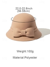 voordelige Dameshoeden-Polyester clochehoed voor dames met strik, elegant en stijlvol, verkrijgbaar in meerdere kleuren, perfect voor casual en formele gelegenheden
