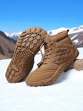 economico Stivali di neve e inverno-scarpe da trekking sulla neve impermeabili da donna con calzata larga – scarpe invernali calde e antiscivolo per passeggiate sulla neve, trekking, campeggio e viaggi con tempo freddo