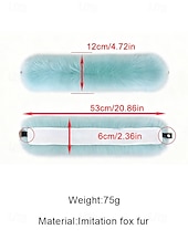 levne Dámské šátky-Dámský vánoční šátek s umělou kožešinou, měkký a útulný, dostupný v červené, bílé a několika dalších barvách – perfektní vánoční dárek