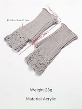 levne Dámské rukavice-Dámské pletené vánoční rukavice – měkký přízový materiál s krajkovým vzorem, dostupné v několika barvách, ideální jako zimní a sváteční dárek