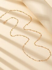 preiswerte Halsketten &amp; Anhänger-1 Stück Halskette Y Halskette For Damen Kristall Straße Geschenk Täglich Legierung Klassisch Kreuz