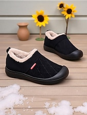 preiswerte Damen-Sneaker-Kamelfarbene, warme, gesteppte Damen-Winterschuhe zum Hineinschlüpfen in weiter Passform – rutschfeste Outdoor-Schuhe für Schneetage, Reisen, Pendeln und den Alltag