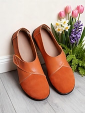 abordables Ballerines femme-Ballerines pliables flexibles rouges pour femmes avec semelle souple et design confortable à enfiler, chaussures décontractées légères pour Noël, le travail, les voyages &amp;vêtements de tous les jours