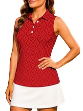 ieftine Cămașă pentru femei-Pentru femei Geometric Artă abstractă Rezervă de antrenament Cămașă Tricou sport Tricou POLO Fără manșon Sport UPF50+ Rezistent la UV Formator Dans Protecție UV Pilates Costum de Majoretă  Volei