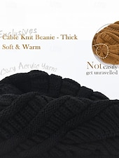 ieftine Pălării de damă-Căciulă tricotată pentru femei – disponibilă în mai multe culori, moale și elastică pentru o potrivire confortabilă, perfectă pentru iarnă și ținute casual.