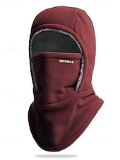 olcso Férfi kalapok-Férfi poliészter gyapjú símaszk és nyakmelegítő, szélálló, többszínű, ideális téli sportokhoz és szabadtéri tevékenységekhez