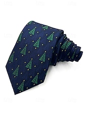 זול עניבות ועניבות פרפר לגברים-עניבות חג המולד לגברים, דוגמאות חגיגיות, משבצות אדומות וירוקות, פתיתי שלג, מוכנות למתנה, עיצובים רבים למסיבות חג המולד וללבוש משרדי