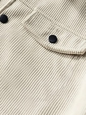 economico Giubbotti Casual-Per uomo Giacca Leggera Giacca Camicia Giacca Casual All'aperto Streetwear Tasca Bottoni Primavera &amp; Autunno Autunno &amp; Inverno Semplice Streetwear Quotidiano Collo ripiegato Regolare Nero Marrone