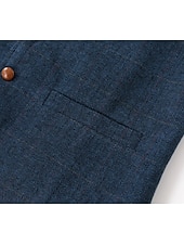  gilet da uomo in tweed, gilet, moda vintage, primavera e autunno, bottoni, misto lana, comodo, semplice, monopetto, scollo a V, vestibilità regolare, verde scuro, blu navy, grigio scuro, grigio chiaro.