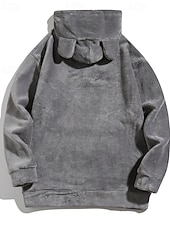 cheap Basic Tracksuits-Men's Hoodie Tracksuit Hoodie &amp; Shorts Set Hoodie Outdoor Vacation Daily Drawstring Plain Black Green Grey Activewear Sports Fashion Fall