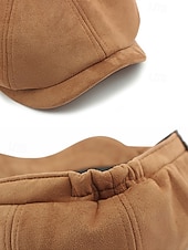 levne Pánské klobouky-Pánská polyesterová plochá čepice - více barev, stylový design, ideální pro běžné i formální nošení, pohodlný střih pro všechna roční období