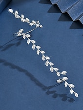 abordables Pulsera de mujer-Conjunto de pulsera y anillo de cristal con hoja de oro para mujer: elegantes joyas de mano con diamantes de imitación para fiestas y eventos nocturnos. &amp;ocasiones especiales